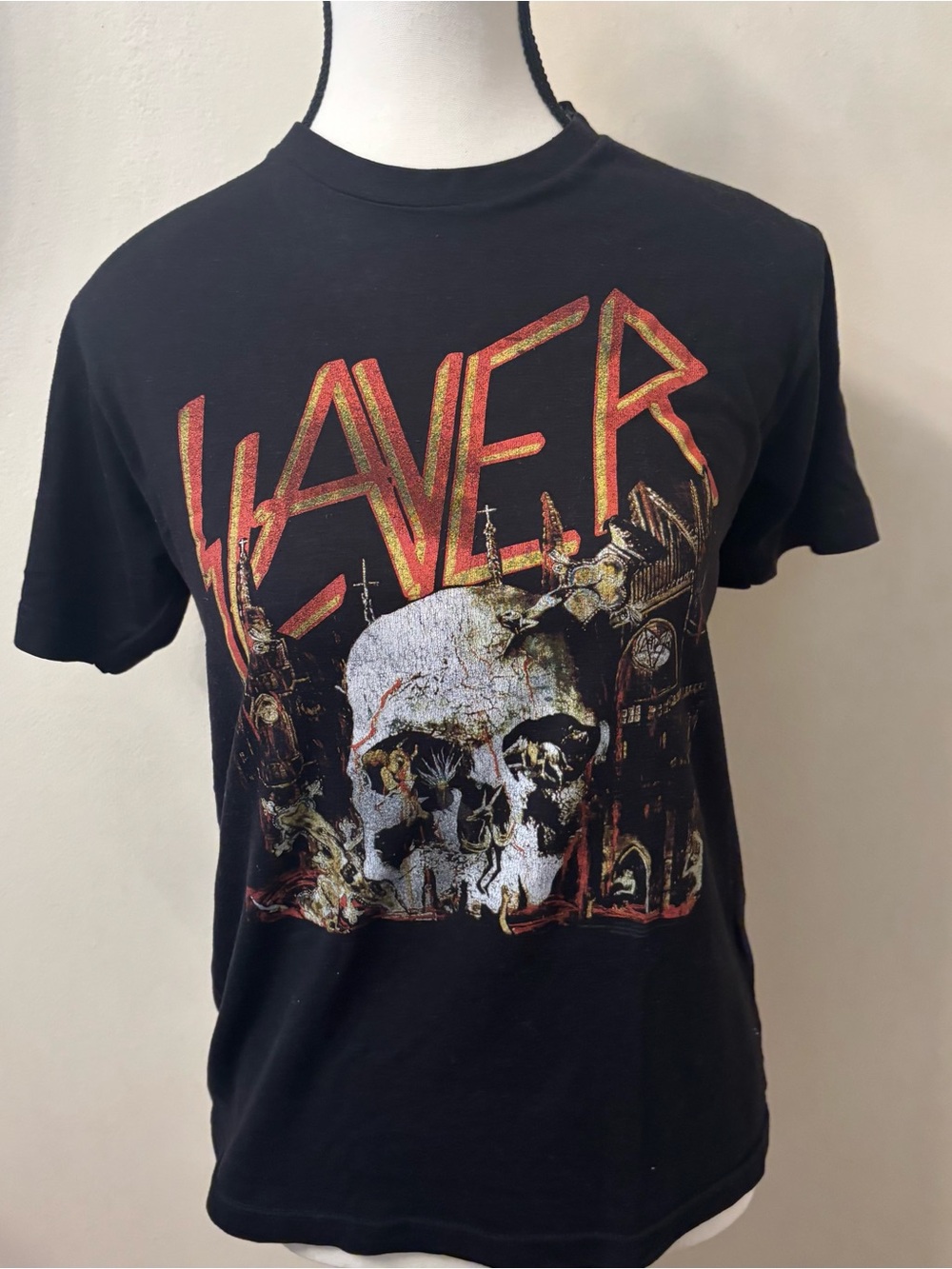 Slayer Black Graphic Band T-Shirt